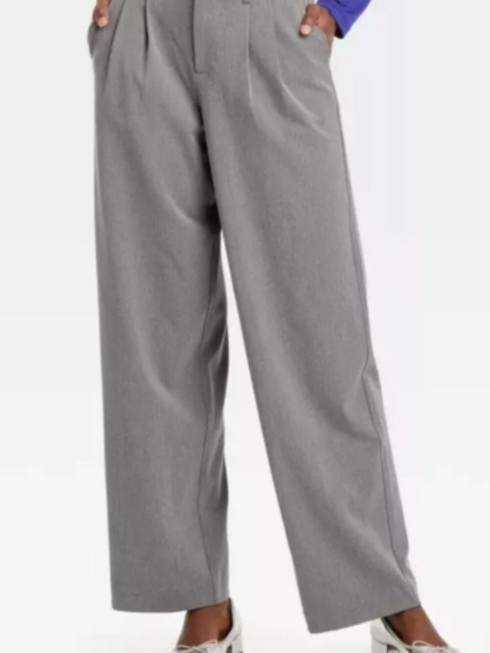a new day Wide Leg Pants in Light grey~dress pants